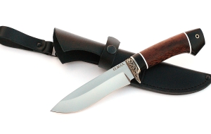 Нож Амур сталь ELMAX , рукоять венге-черный граб,мельхиор Нож Амур сталь ELMAX , рукоять венге-черный граб,мельхиор