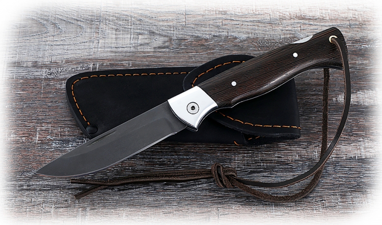 Складной нож Лиса, сталь Х12МФ, рукоять накладки венге — купить в интернет-магазине ООО Ворсменский нож с доставкой в г. Рязань