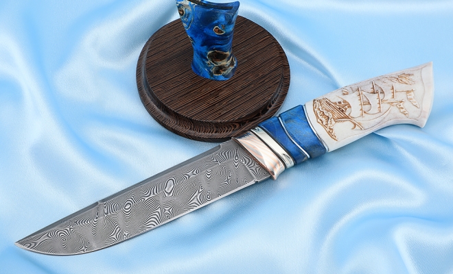 Нож туристический «Русич» Н31, сталь У10А-7ХНМ, рукоять: дюраль, орех